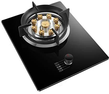 Fornello A Gas, Piano Cottura In Vetro Temperato Da 7KW Bruciatore Da 16,9 Pollici, Installazione Da Tavolo E Da Incasso Adatto For Fornelli A Gas Da Cucina E Da Campeggio, GPL, NG (Size : NG)