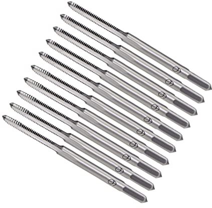 CoCud 5 Paires Manuel Filetage Robinets M1.6 x 0,35 Filetage Métrique Acier | Vis Tapotage Cône Bas Robinet, Haute Vitesse, pour Machine Thread Réparation