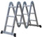 DIVID® Aluleiter 3,6 Meter | Leiter klappbar | Gelenkleiter 3 Stufen x 4 | Multifunktionsleiter belastbar bis 150Kg | Mehrzweckleiter | Klappleiter | Stehleiter ausziehbar | Teleskopleiter