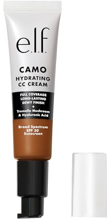 e.l.f. Hydrating Camo CC Cream, Colour Correcting Full Coverage Foundation For A Dewy Finish With SPF 30, Vegan & Cruelty-Free, Rich 620W