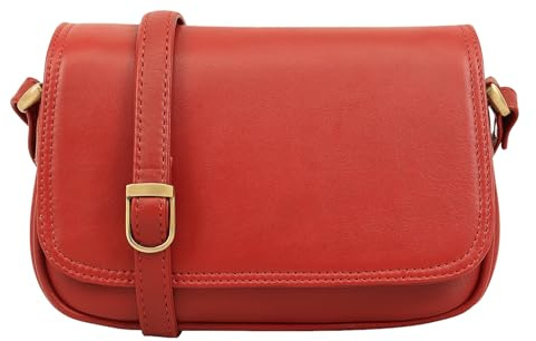 Lloyd Baker Umhängetasche aus echtem Leder, weiche Schulterhandtasche mit verstellbarem Riemen, kompakte Größe mit mehreren Fächern, AMRITSAR (ROT – BEERE)