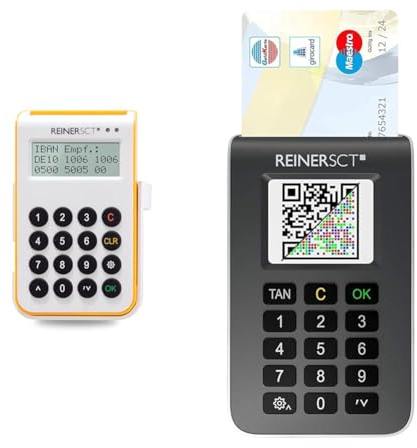 REINER SCT cyberJack one Chipkartenleser und TAN-Generator für sicheres Online-Banking mit USB-Funktion & SCT tanJack Photo QR I Chip chipTAN-Tan Generator für Online Banking