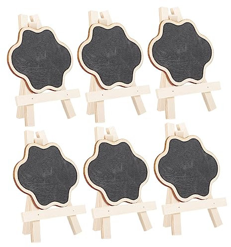 Gogogmee 1 Set Von Mini -holzkreideplattenschildern Dekorative Message Boards Miniaturtisch Kreidekisten