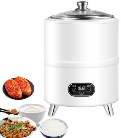 Yogurtera automática,máquina automática de fermentación de yogur de 8l/12l con control de tiempo y temperatura,fermentador eléctrico de incubadora de yogur casero de 400W,for vinagre de frutas,yogur(W