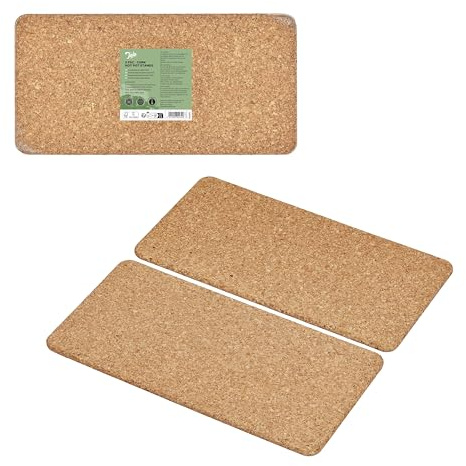 Tala 2 Rectangular Hot Pot Stands in Natural Cork