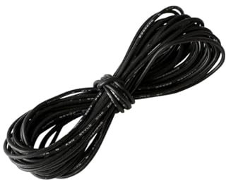 Canalina for cavi elettrici Cavi primari in rame stagnato 8AWG solidi 8,4 mm2 Filo in silicone flessibile morbido Connettore for cavi elettrici nero o rosso (colore: rosso, dimensioni: 1 metro)(Black,