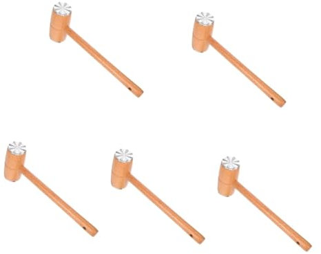 PRETYZOOM 5Pcs Martello per Carne di Pino e faggio batticarne martelletto mazzuolo per Carne Martello per Cucina Piatto inteneritore martelli di Carne Martello a Martello Lega di Alluminio