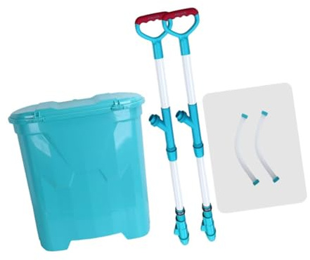Sharplace Spandiconcime Granulare Portatile, Strumento di Fertilizzazione Manuale, Robusto, Multiuso, Leggero, a Risparmio di Manodopera, Doppio Tubo, Style a