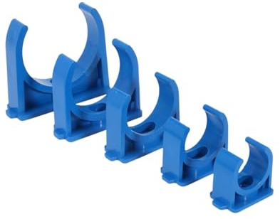 Collier de serrage en PVC bleu en forme de U for tuyau d'arrosage, accessoire de support for tuyau d'arrosage, collier de serrage for tuyau d'aquarium(25mm(2 PCS))