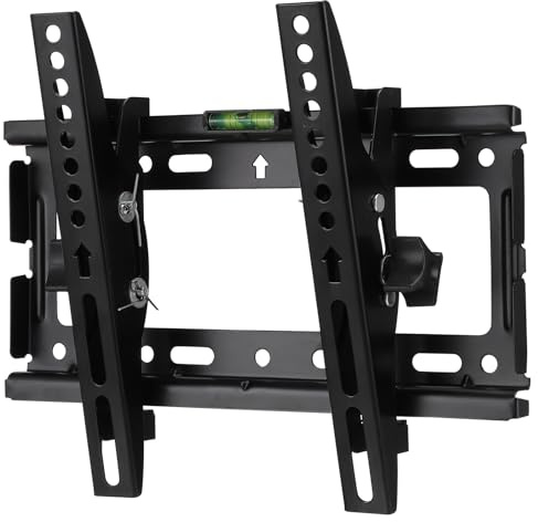 WHAMVOX Staffa Tv da Parete Supporto Regolabile per Televisori e Monitor Montaggio Sicuro e Facile Design Moderno in Metallo Robusto