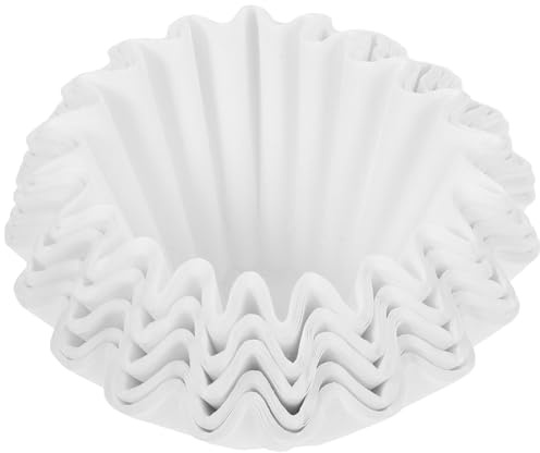 ABOOFAN 50 Filtros de Café Grandes de Papel Blanco, Prácticos y Convenientes para Uso en Casa o Cafetería, Ideales para Preparar Café Expreso Facilidad