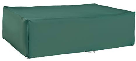 Outsunny Garden Furniture Cover, Oxford Fabric Outdoor Rectangular Rattan Furniture Cover with PE Coating, Waterproof, Windproof, Anti-UV, 222 x 155 x 67cm, Green