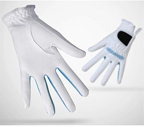 Golftaschen für Männer Weiß 1 Paar Handschuhe Golfhandschuhe Damen Mikrofaserhandschuhe Weiche und atmungsaktive Golfhandschuhe Linke Hand Rechte Hand Handschuhe Rosa, Sport