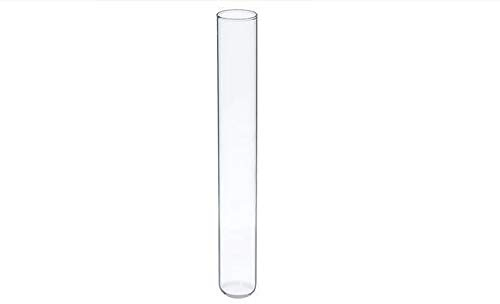 BAtlam 20 Stück Klarglas-Reagenzgläser 30 * 200 mm Rundboden-Laborchemie-Laborröhrchen (Größe : 30 * 200 mm) (30 * 200 mm)