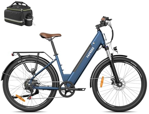 Fafrees F26 Pro Electric Bike for Adults, 26 Inch Low Step Electric Bicycle Pedal Assist, 36V 16AH Removable Battery, City Ebike for Daily Commuting and Leisure Riding
