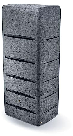 FLORANTIA Regentonne Poseidon 260 Liter Granit grau
