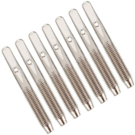 7 Stück Metallstift für Harfe und Leier Ersatz Silber | Einfache Handhabung, Farbbeständiges Metall, 7stücke Zubehör für Guzheng und Lyra