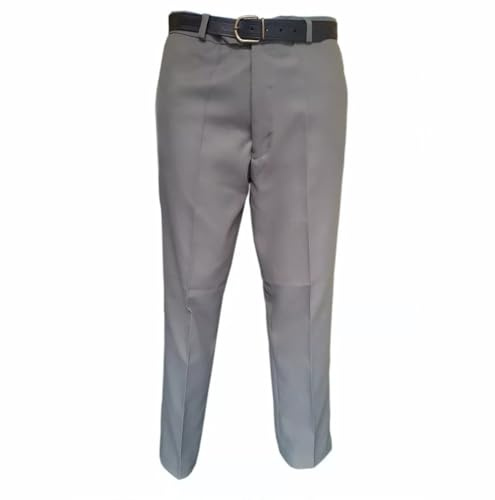 Gillicci Mens SMART Casual Party Business Formal Work Office School Straight Polyester Easy Care Trousers Pants