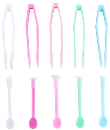 FRCOLOR 15sätze Teiliges Aus Augenoptik-werkzeugen Pinzetten Und Linsen-sauger Für Kontaktlinsen Für Reisen Und Täglichen Gebrauch Grün Blau Rosé Weiß
