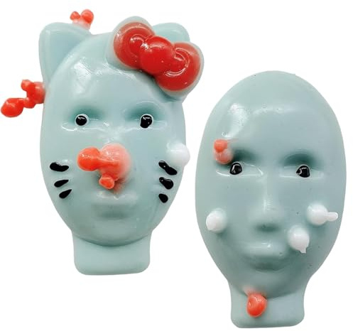 Pickel Popping Fidget Spielzeug, Neue Seltsame Alien Zit Popping Stress Spielzeug, 2Pcs Pickel Popper Spielzeugs, Wiederverwendbar & Selbstfüllend, Neuheit Stressabbau Popper (2pcs)
