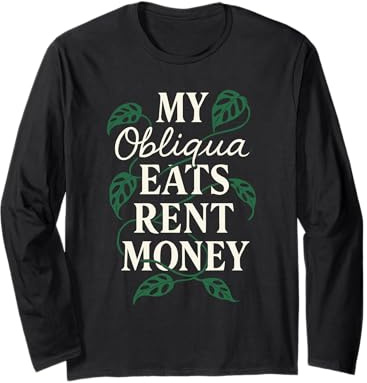 Monstera Obliqua Rare Plant Collector Leaf Lover Indoor Gift Long Sleeve T-Shirt