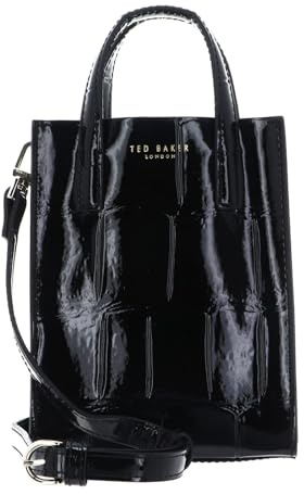 Ted Baker S282295 Viienna Croc Effect Mini Icon Bag, Black