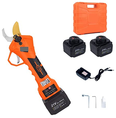 Forbici da giardino elettriche, 21V 16.8V Potatore a batteria Potatura agli ioni di litio Forbici efficienti Bonsai Rami di alberi elettrici Attrezzi da giardino S-6 28mm 32mm(S-6 21V)