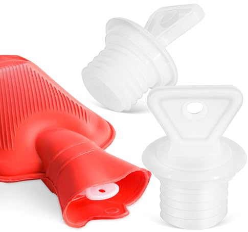 NIYANGLE Hot Water Bottle Stopper, 2pcs 21mm Hot Water Bottle Cap Replacement Screw Sealing Stopper Cap Leakproof Sack Plug