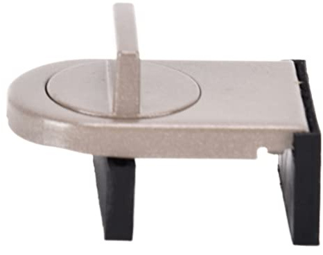 Naroote Serratura per Finestra Scorrevole, Ampia Protezione con Clamp/Holder per Applicazione Serratura a Cuneo per Finestra Durevole per Bambini per Porta in Legno per Porta in Vetro (Caffè)