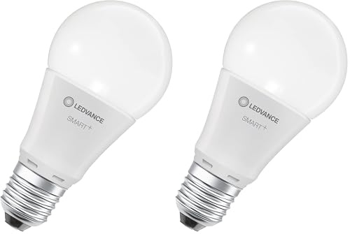 LEDVANCE Lampada LED intelligente con tecnologia WiFi, attacco E27, dimmerabile, bianco caldo (2700 K), sostituisce le lampade a incandescenza con 60W, SMART+ WiFi Classic dimmerabile, confezione da 2