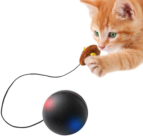 Interaktiv kattboll, automatiska elektriska rörliga spel | rullande boll interaktiva kattleksaker | för kattunge valp hund husdjur lek övningsberikning stimulering inomhus utomhus