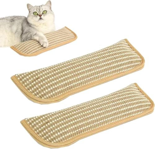 Coussin/jouet de dentition en sisal naturel à l'herbe à chat 2026, convient aux chats d'intérieur, coussin pour les pattes, griffoir, résistant aux morsures, soulage l'ennui, un indispensable