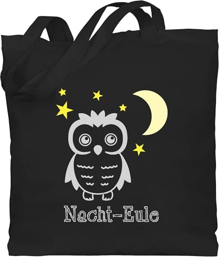 Shirtracer - Baumwolltasche - Eule, Fuchs & Co. Geschenk - Nacht-Eule
