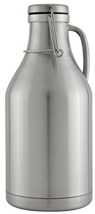 Kegco 3PFD-64SS Beer Growler, 64 oz, Stainless Steel