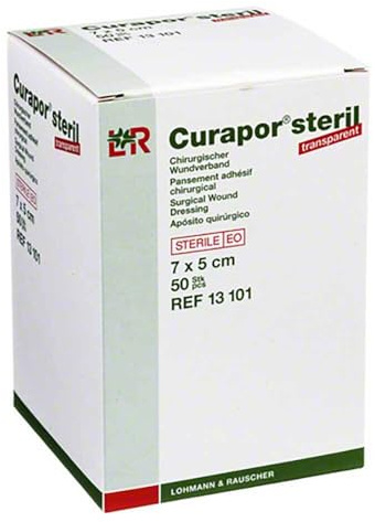 CURAPOR Wundverband steril transparent 5x7 cm 50 St