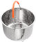 XIAOJUN Stainless Steel Steamer Basket Pressure Cooker with Silicone Covered Handle Sturdy Steamer Basket