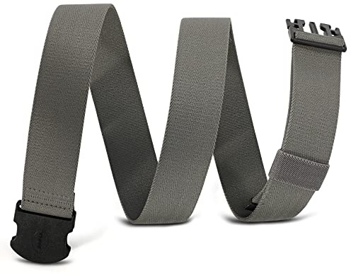 WHIPPY Elastischer Gürtel Herren Verstellbarer Outdoor Stretchgürtel Unisex Arbeitsgürtel für Damen Herren Stoffgürtel mit Kunststoffschnalle