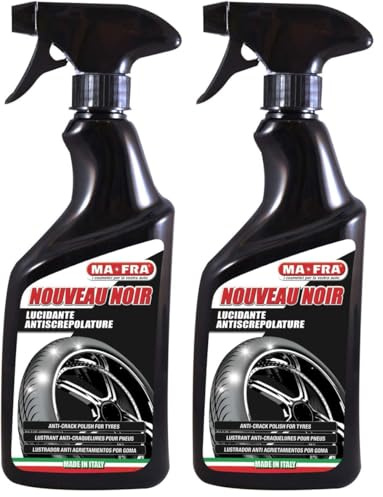Mafra 18117 - abrillantador de neumáticos Moto Nouveau Noir 500 ml (Paquete de 2)