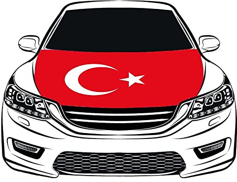 Motorhaubenbanner „Republik Türkei“, Mann, Zum Aufstecken, Waschbar, Superelastisch, Wetterfester Stoff, Nicht Klebendes Banner, 3,5 X 5 Fuß, Passend Für Die Meisten Bedruckten Autos
