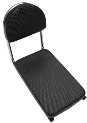 KOMBIUDA Kinder Fahrradsitz Kissen Sitzbezug Verdicktes Rutschfestes Stretchleder Schwarz Abnehmbar für Fahrrad Heckträger Sicherer Rücksitz für Mädchen Jungen