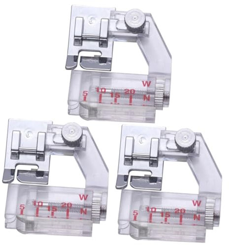 Lurrose 3stücke Portable Bias Binder Nähfuß Für Haushaltsnähmaschinen Zubehör Für Singer Viking Und Einfache Werkzeug Für Präzise Schrägbandeinfassungen