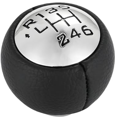 Adunsiaoto Pommeau de Vitesse 6 Vitesses en PU - Boule Universelle pour Voiture - Accessoire Intérieur