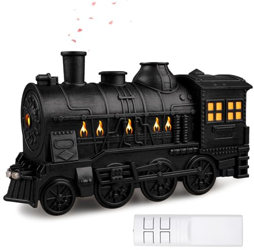 Luftbefeuchter Zug 300ml, Kaltnebel Aromaöl-Diffuser, Ultraschall Aromatherapie Humidifier – Stilvoller Zug-Luftbefeuchter für Effektive Luftbefeuchtung und Duftverbreitung