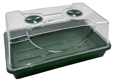 Oakland Gardens Medium Seed Propagator with Shatterproof Lid – Adjustable Ventilation, UV-Stable, Durable Plastic | 37.5x23.5x16cm | Ideal for Indoor & Outdoor Seed Germination | Pack of 1
