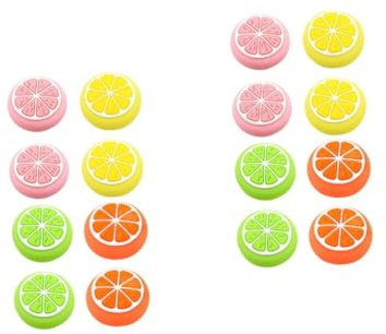 KITANDOVE 16 Stk Griffknopfkappe Joystickkappe Daumengriff Des Joysticks Joystick-grifftastenabdeckung Weiche Joystick-abdeckung Daumen-stick-abdeckung Daumenkappe Mit Fruchtmotiv Kieselgel