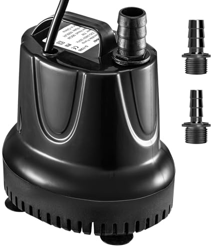 600L/H Klein Tauchpumpe Wasserpumpe Aquariumpumpe Pumpe Submersible Water Pump Leise Aquarium Quiet Small Pump for Fountain, Fish Tank, Pond, Teiche, Hydroponic, Statuary Outdoor Indoor (7w 600L/H)