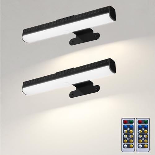 Arixinks Picture Light for Wall Art Indoor, Battery Operated Painting Lighting with 3 Colors, Remote Led Display Accent Light Brightness Dimmable Timer for Pictures Frames Portrait Gallery Dartboard
