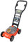 Bubble Power Lawn Mower Kids' Toy, Bubble Blowing Push Lawn Mower with 2 Bottles