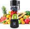 mizikuu Mini Frullatore Portatile Elettrico, 380ml Mixer Smoothie Maker 6 Lame Bicchiere Miscelazione USB con Spazzola per Pulizia Tazza per Succo Multifunzione Ricaricabile Estrattore Frutta Verdura