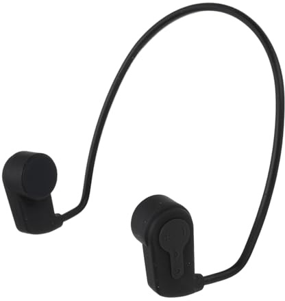 VBESTLIFE Cuffie per Nuoto, Cuffie con Conduzione Ossea Bluetooth 5.0, Auricolare Sport Underwater IPX8 con Lettore MP3, Memoria 16G (BLACK)